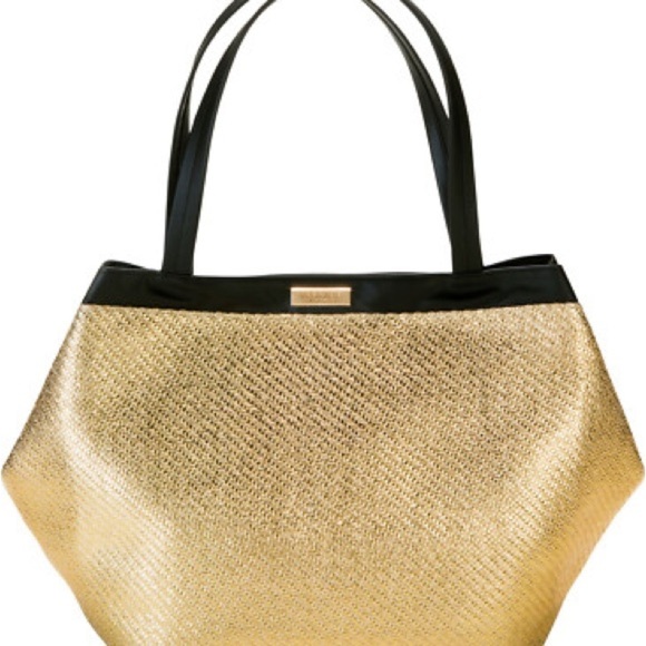 Versace Black and Tan Woven Tote with Dust Bag - Picture 5 of 5